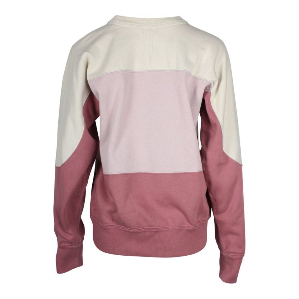 Isabel Marant Etoile Gallian Colorblock Logo Pullover Sweatshirt in Pink Cotton - Picture 3 of 5